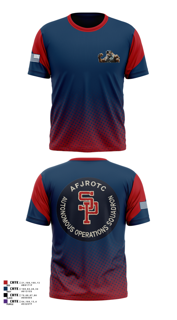 Short Sleeve Performance Shirt, AFJROTC MS-081 DRONE TEAM, , Teamtime, Team time, sublimation, custom sports apparel, team uniforms, spirit wear, spiritwear, sports uniforms, custom shirts, team store, custom team store, fundraiser sports, apparel fundraiser