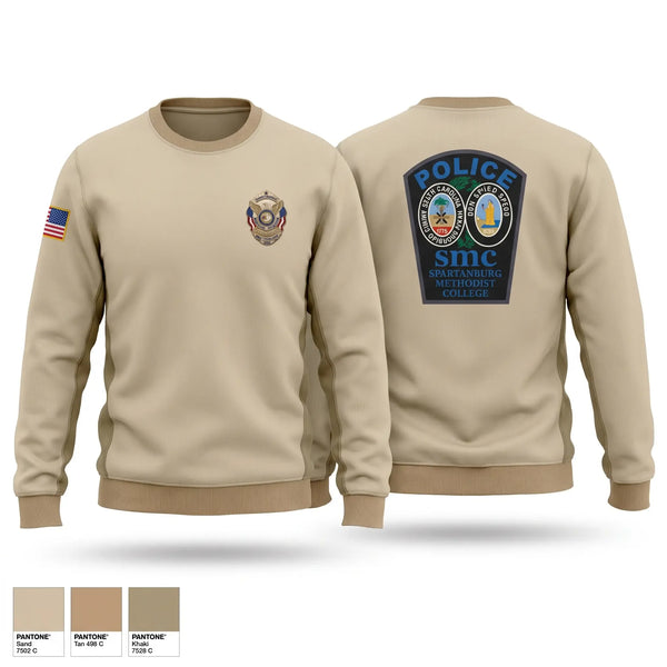 Crew Neck Sweatshirt, Spartanburg Methodist Police, Police, Teamtime, Team time, sublimation, custom sports apparel, team uniforms, spirit wear, spiritwear, sports uniforms, custom shirts, team store, custom team store, fundraiser sports, apparel fundraiser