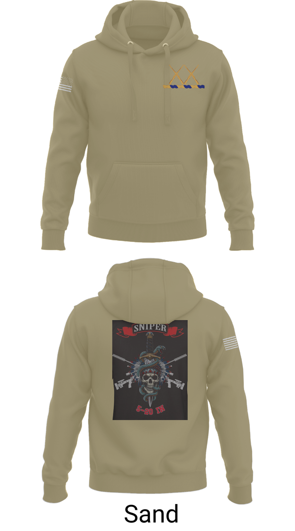 Hoodie, 5-20 Infantry, Sniper section, Army, Teamtime, Team time, sublimation, custom sports apparel, team uniforms, spirit wear, spiritwear, sports uniforms, custom shirts, team store, custom team store, fundraiser sports, apparel fundraiser