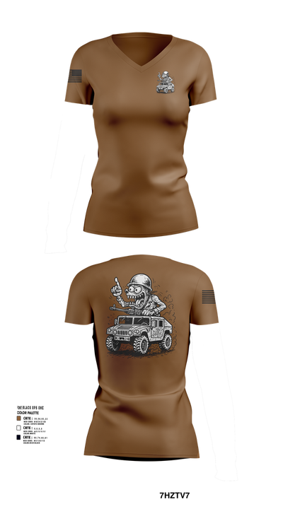 278th JMTG-U Mayors Cell Mech. 76507517 Women's Short Sleeve V-neck Shirt - 102