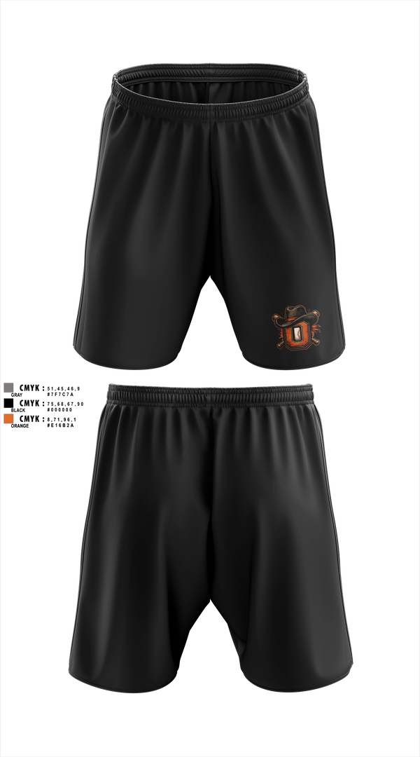 Athletic Shorts With Pockets, Oxford Outlaws, Baseball, Teamtime, Team time, sublimation, custom sports apparel, team uniforms, spirit wear, spiritwear, sports uniforms, custom shirts, team store, custom team store, fundraiser sports, apparel fundraiser