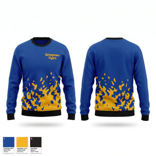 Crew Neck Sweatshirt, Stringtown Tigers, Women's Basketball, Teamtime, Team time, sublimation, custom sports apparel, team uniforms, spirit wear, spiritwear, sports uniforms, custom shirts, team store, custom team store, fundraiser sports, apparel fundraiser
