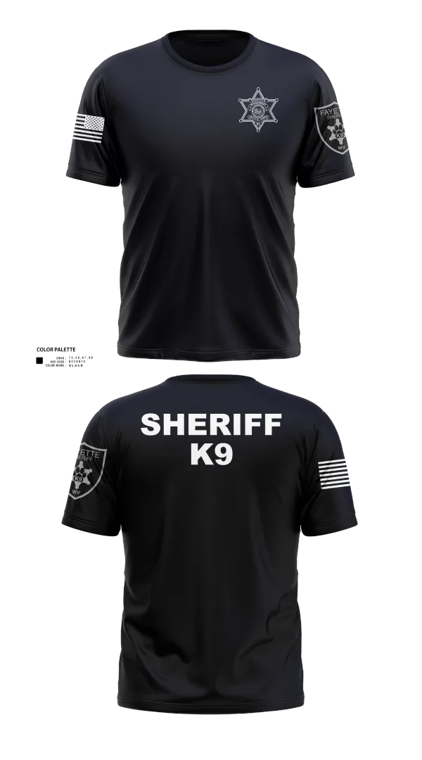 Old School Cotton Feel Shirt, Fayette County Sheriff WV, Police, Teamtime, Team time, sublimation, custom sports apparel, team uniforms, spirit wear, spiritwear, sports uniforms, custom shirts, team store, custom team store, fundraiser sports, apparel fundraiser
