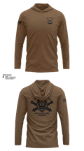 1-487 Alpha Battery Field Artillery 76491504 Long Sleeve Performance Shirt with hood - 22
