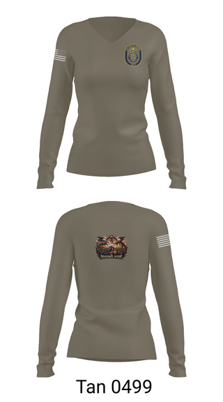 Womens Long Sleeve Vneck Shirt, USS CAPE ST. GEORGE, , Teamtime, Team time, sublimation, custom sports apparel, team uniforms, spirit wear, spiritwear, sports uniforms, custom shirts, team store, custom team store, fundraiser sports, apparel fundraiser