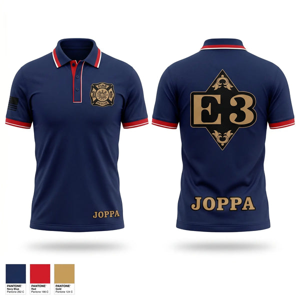 Short Sleeve Performance Polo, Joppa Fire rescue, Fire Department, Teamtime, Team time, sublimation, custom sports apparel, team uniforms, spirit wear, spiritwear, sports uniforms, custom shirts, team store, custom team store, fundraiser sports, apparel fundraiser