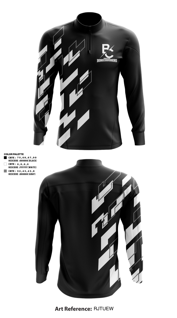 Quarter Zip Jacket, Sinton Bonecrushers, , Teamtime, Team time, sublimation, custom sports apparel, team uniforms, spirit wear, spiritwear, sports uniforms, custom shirts, team store, custom team store, fundraiser sports, apparel fundraiser