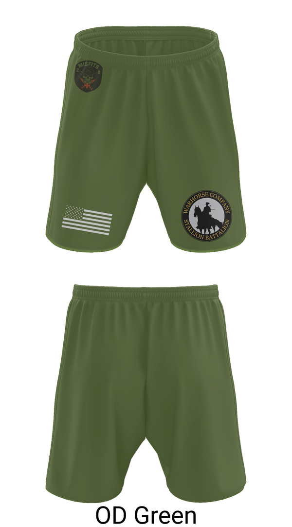 Athletic Shorts With Pockets, 2-8 Cav, HHC, Medic Platoon, , Teamtime, Team time, sublimation, custom sports apparel, team uniforms, spirit wear, spiritwear, sports uniforms, custom shirts, team store, custom team store, fundraiser sports, apparel fundraiser