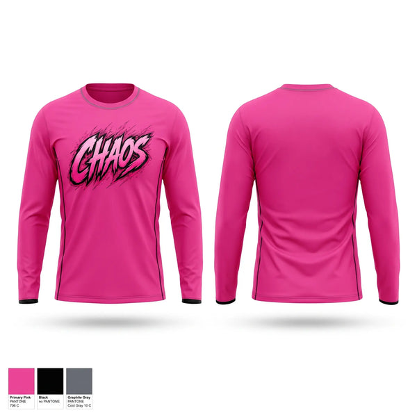 Long Sleeve Performance Shirt, Chaos, Softball, Teamtime, Team time, sublimation, custom sports apparel, team uniforms, spirit wear, spiritwear, sports uniforms, custom shirts, team store, custom team store, fundraiser sports, apparel fundraiser
