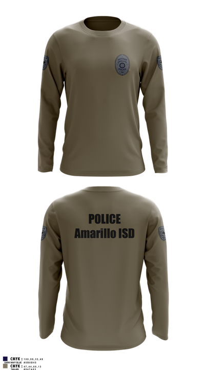 Amarillo ISD Police 87538473 Long Sleeve Performance Shirt 11