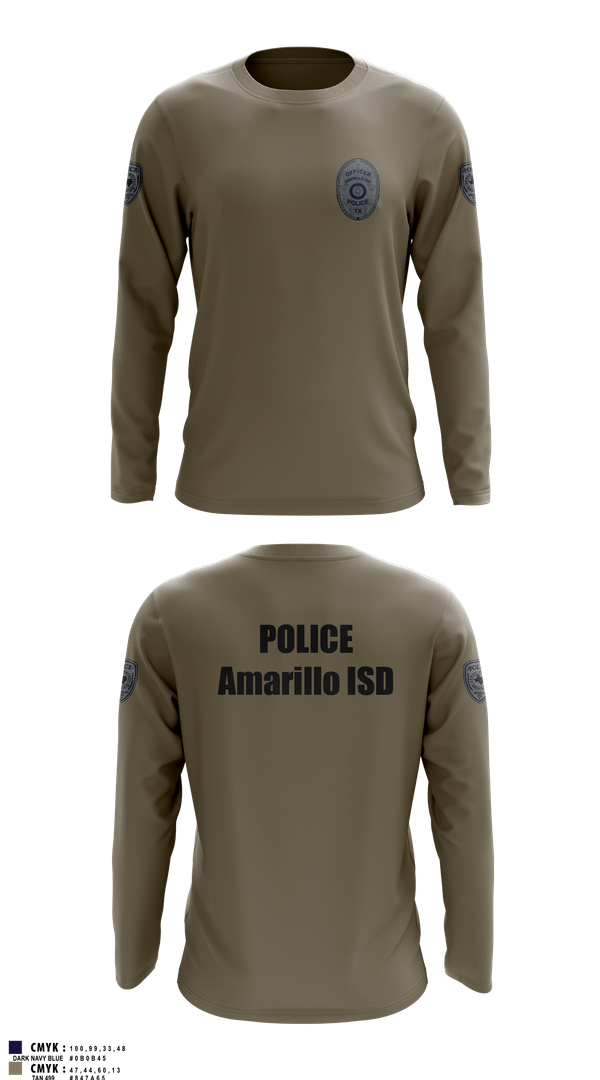 Long Sleeve Performance Shirt, Amarillo ISD Police, Police, Teamtime, Team time, sublimation, custom sports apparel, team uniforms, spirit wear, spiritwear, sports uniforms, custom shirts, team store, custom team store, fundraiser sports, apparel fundraiser