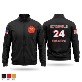 Windbreaker, Rothsville Fire & EMS, EMS/EMT, Teamtime, Team time, sublimation, custom sports apparel, team uniforms, spirit wear, spiritwear, sports uniforms, custom shirts, team store, custom team store, fundraiser sports, apparel fundraiser