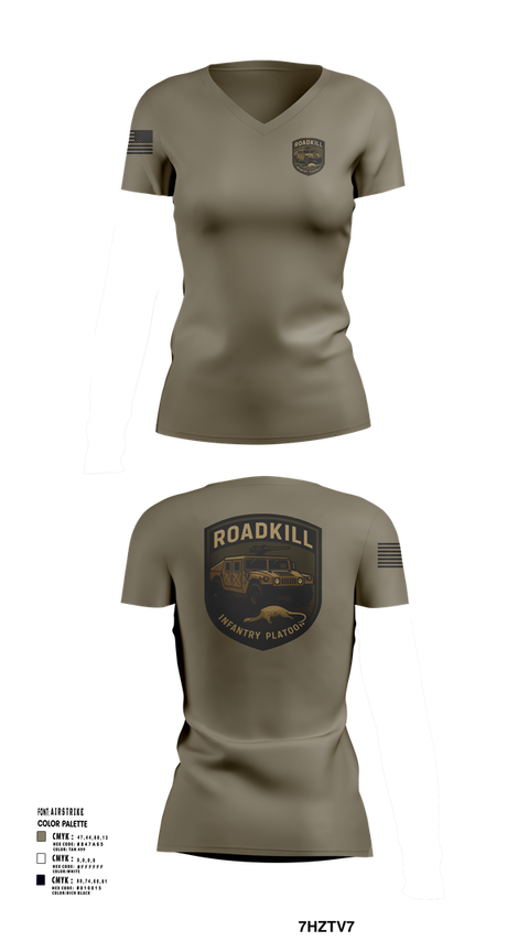Womens Short Sleeve Vneck Shirt, ROADKILL, , Teamtime, Team time, sublimation, custom sports apparel, team uniforms, spirit wear, spiritwear, sports uniforms, custom shirts, team store, custom team store, fundraiser sports, apparel fundraiser