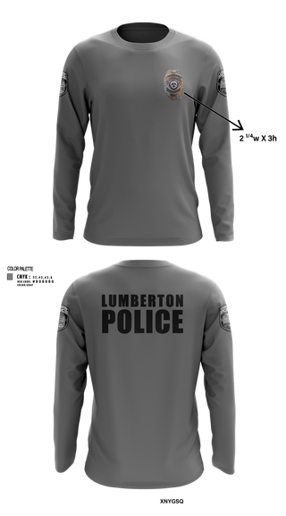Long Sleeve Performance Shirt, LUMBERTON POLICE, , Teamtime, Team time, sublimation, custom sports apparel, team uniforms, spirit wear, spiritwear, sports uniforms, custom shirts, team store, custom team store, fundraiser sports, apparel fundraiser