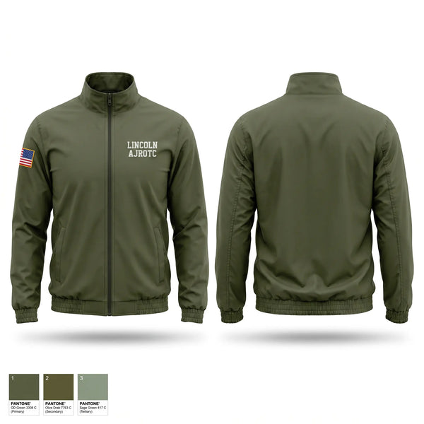 Windbreaker, LINCOLN AJROTC, Army, Teamtime, Team time, sublimation, custom sports apparel, team uniforms, spirit wear, spiritwear, sports uniforms, custom shirts, team store, custom team store, fundraiser sports, apparel fundraiser