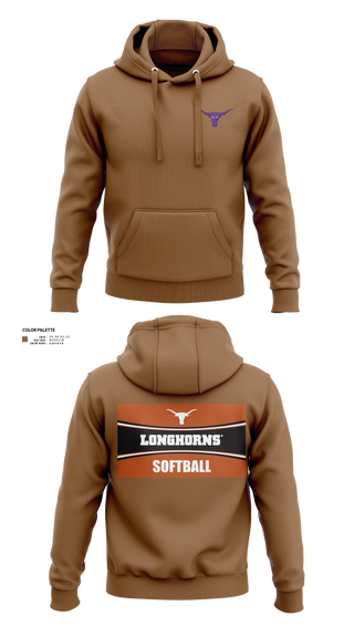 Hoodie, Longhorns, Softball, Teamtime, Team time, sublimation, custom sports apparel, team uniforms, spirit wear, spiritwear, sports uniforms, custom shirts, team store, custom team store, fundraiser sports, apparel fundraiser