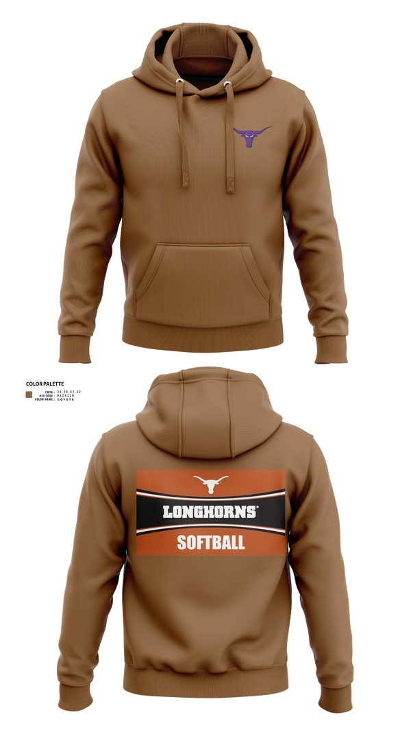 Hoodie, Longhorns, Softball, Teamtime, Team time, sublimation, custom sports apparel, team uniforms, spirit wear, spiritwear, sports uniforms, custom shirts, team store, custom team store, fundraiser sports, apparel fundraiser