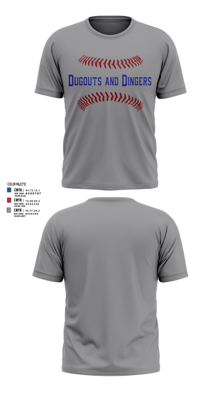Short Sleeve Performance Shirt, Dugouts and Dingers, Baseball, Teamtime, Team time, sublimation, custom sports apparel, team uniforms, spirit wear, spiritwear, sports uniforms, custom shirts, team store, custom team store, fundraiser sports, apparel fundraiser