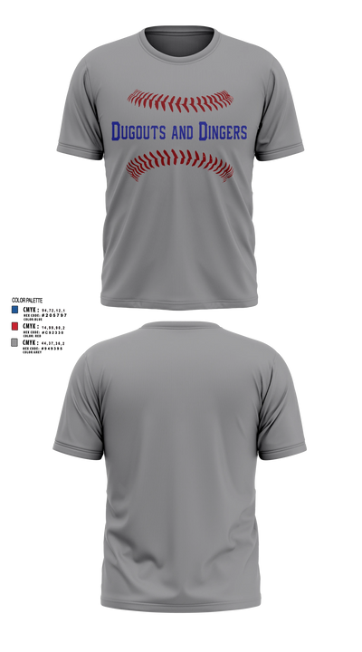 Dugouts and Dingers Short Sleeve Performance Shirt - 24