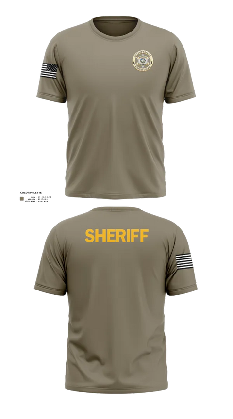 Old School Cotton Feel Shirt, Renville County Sheriff's Office, Police, Teamtime, Team time, sublimation, custom sports apparel, team uniforms, spirit wear, spiritwear, sports uniforms, custom shirts, team store, custom team store, fundraiser sports, apparel fundraiser