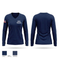 NYS Courts Women's Long Sleeve V-neck Shirt - 1
