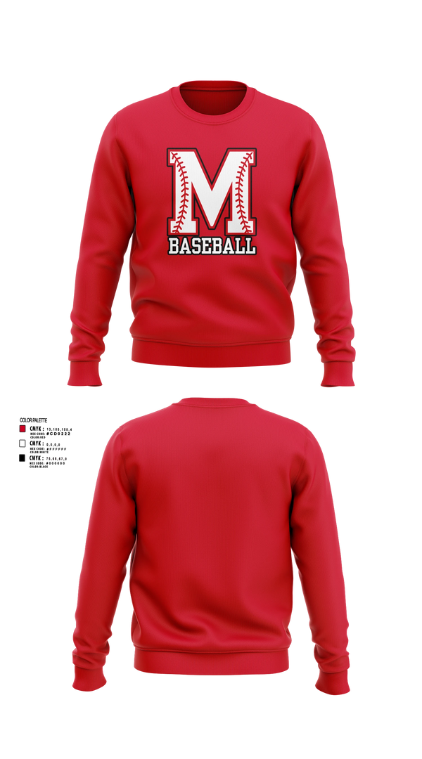 Crew Neck Sweatshirt, McEwen Baseball, Baseball, Teamtime, Team time, sublimation, custom sports apparel, team uniforms, spirit wear, spiritwear, sports uniforms, custom shirts, team store, custom team store, fundraiser sports, apparel fundraiser