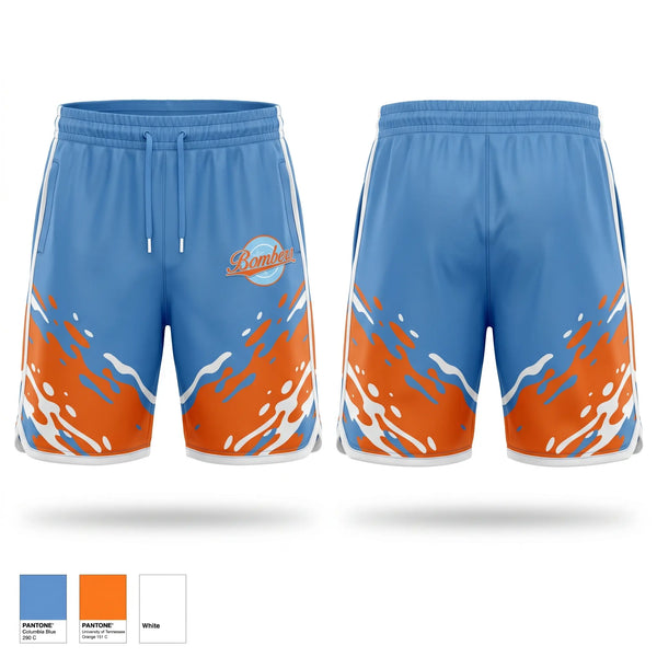Athletic Shorts With Pockets, Bethesda Bombers, Softball, Teamtime, Team time, sublimation, custom sports apparel, team uniforms, spirit wear, spiritwear, sports uniforms, custom shirts, team store, custom team store, fundraiser sports, apparel fundraiser
