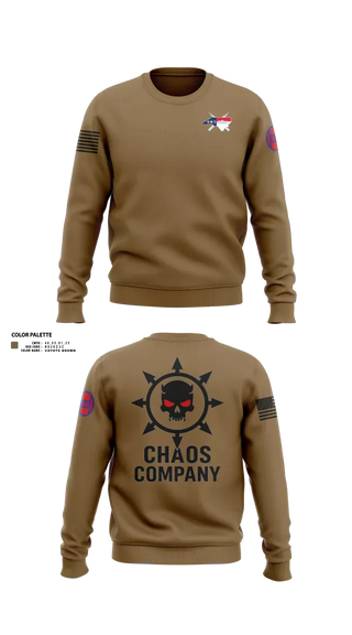 Crew Neck Sweatshirt, C. Co. 1-120 3rd PLT, Army, Teamtime, Team time, sublimation, custom sports apparel, team uniforms, spirit wear, spiritwear, sports uniforms, custom shirts, team store, custom team store, fundraiser sports, apparel fundraiser