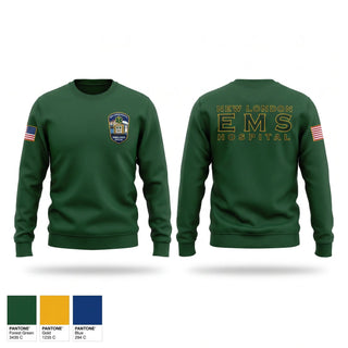 Crew Neck Sweatshirt, New London Hospital Ambulance Service, EMS/EMT, Teamtime, Team time, sublimation, custom sports apparel, team uniforms, spirit wear, spiritwear, sports uniforms, custom shirts, team store, custom team store, fundraiser sports, apparel fundraiser