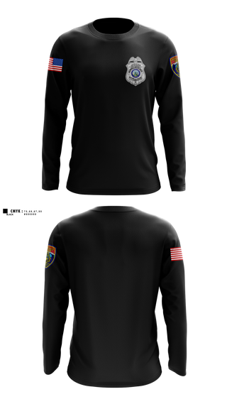 Long Sleeve Performance Shirt, pocatello police ordinance enforcement, Police, Teamtime, Team time, sublimation, custom sports apparel, team uniforms, spirit wear, spiritwear, sports uniforms, custom shirts, team store, custom team store, fundraiser sports, apparel fundraiser