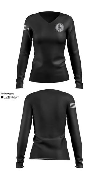 Womens Long Sleeve Vneck Shirt, Crisis Response Team, Police, Teamtime, Team time, sublimation, custom sports apparel, team uniforms, spirit wear, spiritwear, sports uniforms, custom shirts, team store, custom team store, fundraiser sports, apparel fundraiser