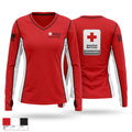 Disaster Action Team Women's Long Sleeve V-neck Shirt - 1