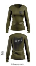 ohio veterans forge 5039387 Women's Long Sleeve V-neck Shirt - 51