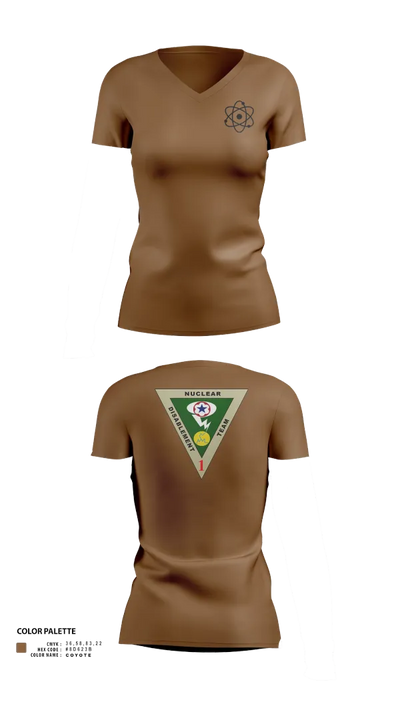 NDT-1 33736665 Women's Short Sleeve V-neck Shirt - 120