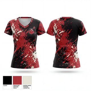 Womens Short Sleeve Vneck Shirt, Sissonville Lady Indians, Softball, Teamtime, Team time, sublimation, custom sports apparel, team uniforms, spirit wear, spiritwear, sports uniforms, custom shirts, team store, custom team store, fundraiser sports, apparel fundraiser