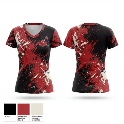 Sissonville Lady Indians 50920743 Women's Short Sleeve V-neck Shirt - 1