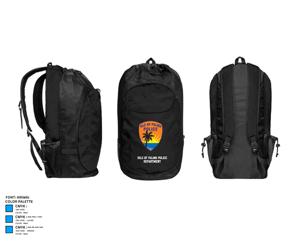 Gear Bag, Isle of Palms Police Department, Police, Teamtime, Team time, sublimation, custom sports apparel, team uniforms, spirit wear, spiritwear, sports uniforms, custom shirts, team store, custom team store, fundraiser sports, apparel fundraiser
