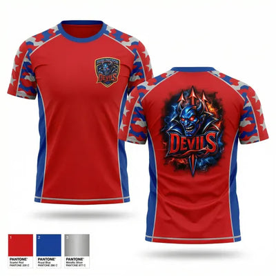 BURLINGTON BLUE DEVILS FOOTBALL CLUB 32226771 Short Sleeve Performance Shirt - 1