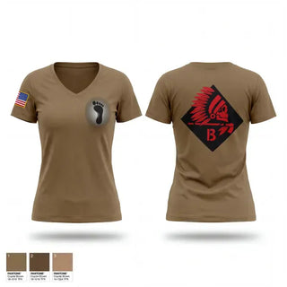 Womens Short Sleeve Vneck Shirt, Bco 2-501 PIR, Army, Teamtime, Team time, sublimation, custom sports apparel, team uniforms, spirit wear, spiritwear, sports uniforms, custom shirts, team store, custom team store, fundraiser sports, apparel fundraiser