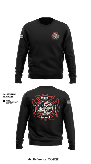 Crew Neck Sweatshirt, Mora county fire, Fire Department, Teamtime, Team time, sublimation, custom sports apparel, team uniforms, spirit wear, spiritwear, sports uniforms, custom shirts, team store, custom team store, fundraiser sports, apparel fundraiser