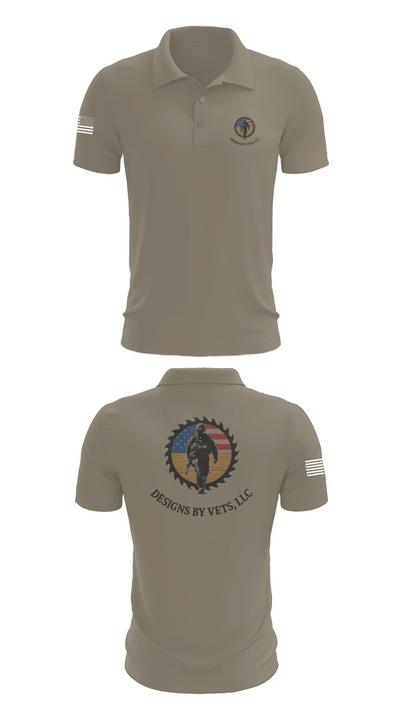 Designs By Vets 85600951 Short Sleeve Performance Polo - 67