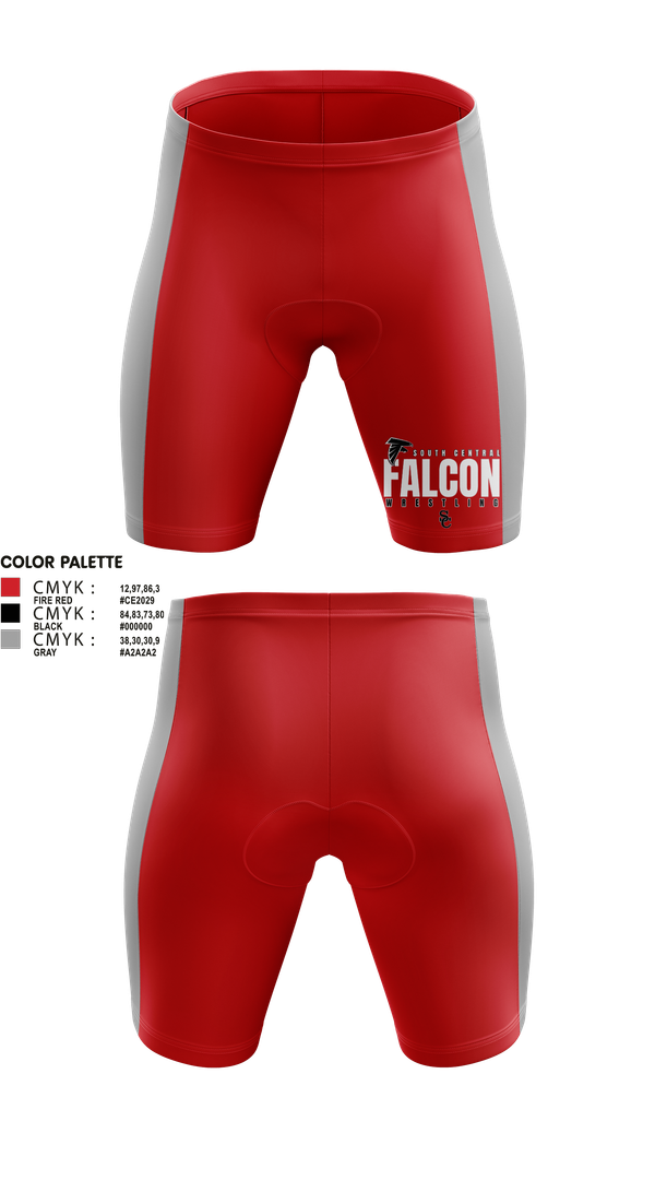 Mens Compression Shorts, Soutch Central High School Falcons, Wrestling, Teamtime, Team time, sublimation, custom sports apparel, team uniforms, spirit wear, spiritwear, sports uniforms, custom shirts, team store, custom team store, fundraiser sports, apparel fundraiser