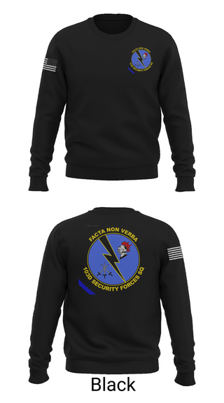 Crew Neck Sweatshirt, 103d SECURITY FORCES SQUADRON, , Teamtime, Team time, sublimation, custom sports apparel, team uniforms, spirit wear, spiritwear, sports uniforms, custom shirts, team store, custom team store, fundraiser sports, apparel fundraiser