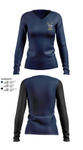 Barrington High School Gymnastics 6144044 Women's Long Sleeve V-neck Shirt - 22