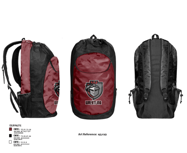 Gear Bag, Lansingburgh Knights, Wrestling, Teamtime, Team time, sublimation, custom sports apparel, team uniforms, spirit wear, spiritwear, sports uniforms, custom shirts, team store, custom team store, fundraiser sports, apparel fundraiser