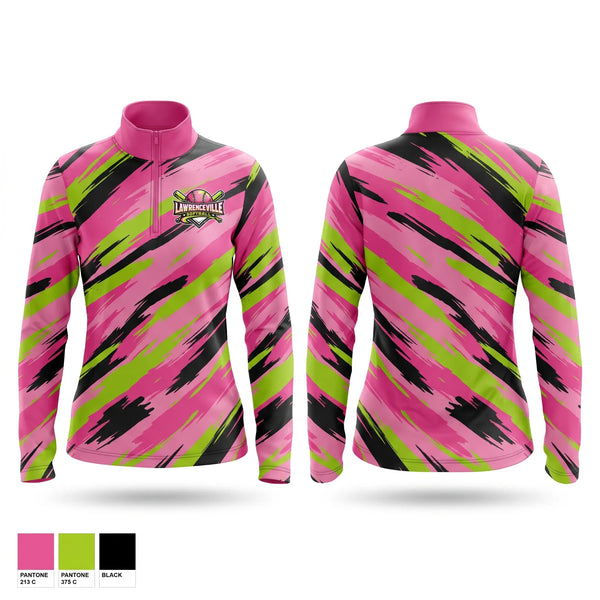 Quarter Zip Jacket, Lawrenceville, Softball, Teamtime, Team time, sublimation, custom sports apparel, team uniforms, spirit wear, spiritwear, sports uniforms, custom shirts, team store, custom team store, fundraiser sports, apparel fundraiser