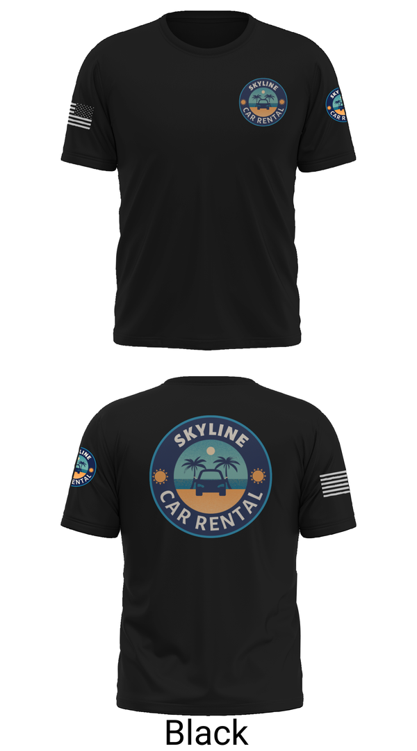 Old School Cotton Feel Shirt, Skyline Car Rental, Men's Basketball, Teamtime, Team time, sublimation, custom sports apparel, team uniforms, spirit wear, spiritwear, sports uniforms, custom shirts, team store, custom team store, fundraiser sports, apparel fundraiser