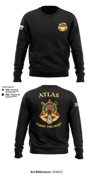 Crew Neck Sweatshirt, A Co, 115th BSB, 1CD, Army, Teamtime, Team time, sublimation, custom sports apparel, team uniforms, spirit wear, spiritwear, sports uniforms, custom shirts, team store, custom team store, fundraiser sports, apparel fundraiser