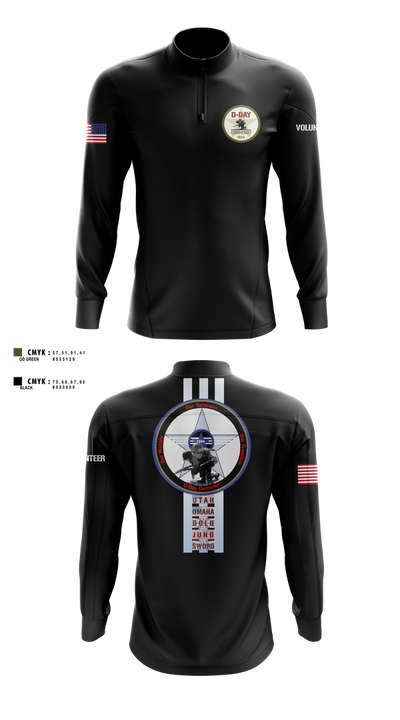 D-Day Ohio, Inc Quarter Zip Jacket - 6