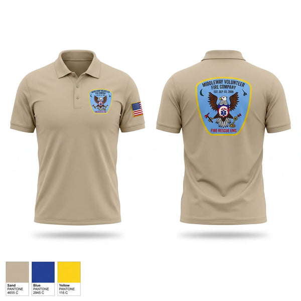 Short Sleeve Performance Polo, Middleway, EMS/EMT, Teamtime, Team time, sublimation, custom sports apparel, team uniforms, spirit wear, spiritwear, sports uniforms, custom shirts, team store, custom team store, fundraiser sports, apparel fundraiser